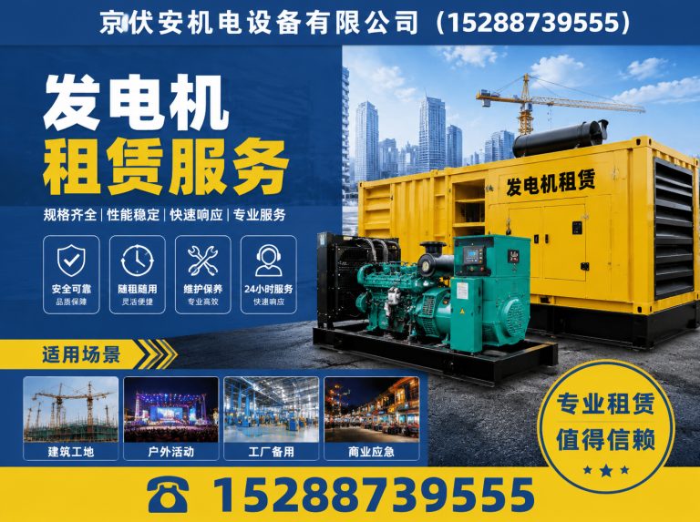 岳阳应急发电机出租展示图